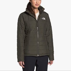 NEW North Face Mossbud Insulated Reversible Jacket - New Taupe Green